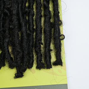 Venta al por Mayor de Trenzas de Cabello Sintético de 24 Pulgadas, 2x Trenzas de Mariposa, Trenzas Largas Estilo Gitano, Cabello Sintético para Crochet, 24 Mechones, Negro Natural 1 # - Product Image 3