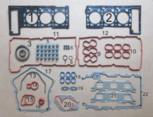 HS26541PT Juego Completo de Juntas para Motor de Gasolina Chrysler <span class=keywords><strong>Dodge</strong></span> GM 3.6L Avenger <span class=keywords><strong>SE</strong></span> SXT, Repuestos - Product Image 3