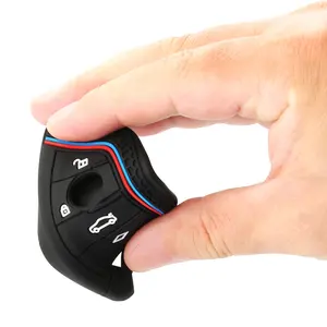 Étui de protection en silicone pour clé de voiture télécommande <span class=keywords><strong>BMW</strong></span> F48 F46 F10 F20 F30 X1 X2 X3 X4 X5 X6 Z4 Séries 1 2 3 4 5 6 7 Portefeuille - Product Image 5