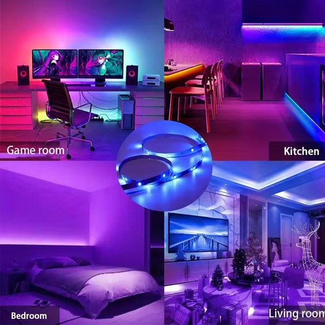 Twinklight Decorative RGB Neon Strips Lights Lighting Flexible Cinta Remote Control Smart LED Strip Light