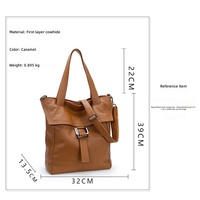 Tas Tote Kulit Sapi Asli Tekstur Pebbled Berkualitas Premium, Kapasitas Besar, Mewah, untuk Wanita, Cocok untuk Aktivitas Sehari-hari