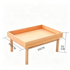 Tavolo Sensoriale in Legno Montessori per Bambini, Tavolo da Gioco con Sabbia <span class=keywords><strong>e</strong></span> Fagioli, Arredamento Prescolare in Legno - Product Image 6