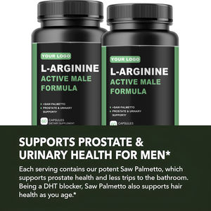 OEM ODM <span class=keywords><strong>L</strong></span> Arginine Saw Palmetto Capsules Complément alimentaire pour hommes pour <span class=keywords><strong>l</strong></span>'oxyde nitrique et la santé <span class=keywords><strong>de</strong></span> la prostate - Product Image 4