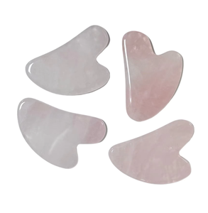 Factory Direct Sale High Quality Natural Rose Quartz Gua Sha for Anti Wrinkle and Skin Tightening - Product Image 1