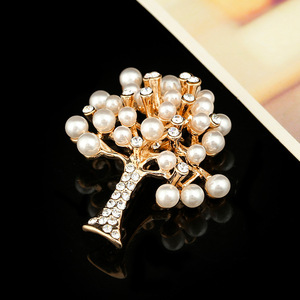 Life Tree Wedding Engagement Luxury <b>Pins</b> Colourful Rhinestone Gold Plated Alloy Customized Designs High Quality Female Gift - Product Image 4