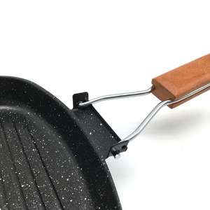 Poêle à frire antiadhésive <span class=keywords><strong>de</strong></span> qualité alimentaire à 2 couches <span class=keywords><strong>pour</strong></span> steak <span class=keywords><strong>de</strong></span> <span class=keywords><strong>boeuf</strong></span>, poêle à griller carrée et plate <span class=keywords><strong>pour</strong></span> barbecue en plein air - Product Image 5