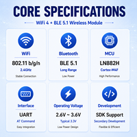 Module WiFi BLE basse consommation, module sans fil IoT BLE 5.1 pour appareils intelligents