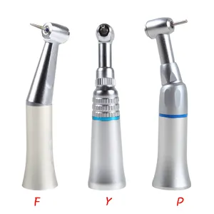 3 Jenis Dental Kecepatan Rendah Lambat Kontra Sudut Handpiece Eksternal/Ekstra Tombol Tekan Air Turbin Udara untuk FG Burs 1.6Mm