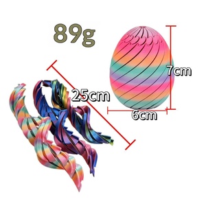 Jouet anti-stress œuf glissant imprimé en 3D - Jouet œuf torsadé de Pâques pour enfants, boule déformable anti-stress, cadeau d'anniversaire - Product Image 4
