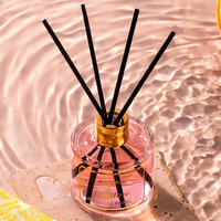 Diffuseur de parfum d'ambiance de luxe sans flamme, 50 ml, en verre, parfum fruité, avec bâtonnets – Meilleures ventes