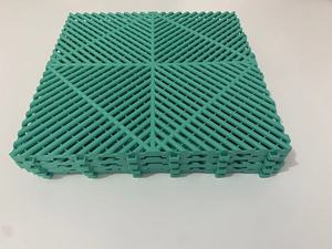 <b>Plastic</b> Floor Tiles Colorful New Materials Eco Friendly Race Deck Red and green Garage <b>Flooring</b> Tiles - Product Image 2
