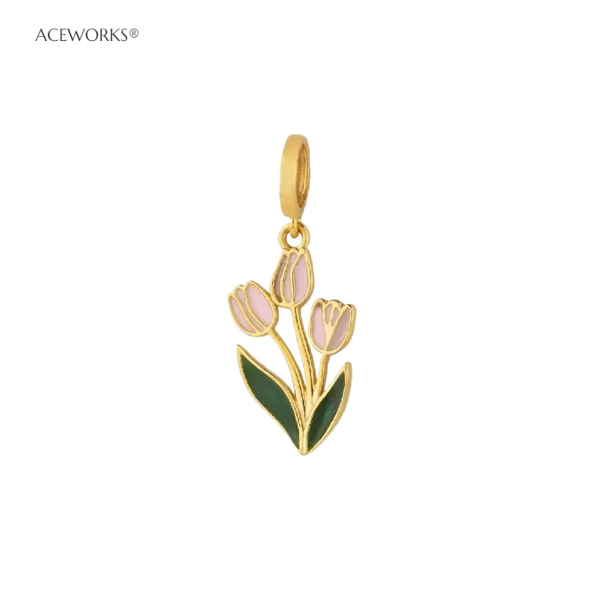 Bouquet de tulipes dorées