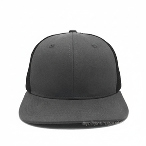 Sombreros de camionero lisos con logotipo personalizado de alta calidad en tela de lona de malla gris/negra estilo de moda para ciclismo al por mayor Vietnam - Product Image 1