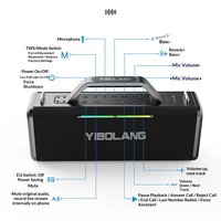 OEM Custom Brand X49PLUS untuk Speaker Portabel 5.0 200W Daya Tinggi Baterai Lithium KTV Pencahayaan RGB