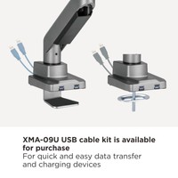 LDT52-C012 bras de moniteur unique à ressort à gaz robuste support de bureau support de moniteur VESA réglable support d'écran support de moniteur