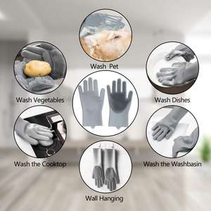 Épilateur pour animaux de compagnie brosse de nettoyage pour animaux de compagnie en caoutchouc cinq doigts démêlage gants de toilettage pour animaux de compagnie pour chien animaux de bain - Product Image 5