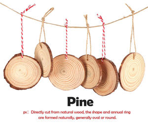 Custom Wholesale Round Natural Laser Cut Unfinished Wood Slices For <strong>Easter</strong> And Thanksgiving Christmas Wedding Ornament <strong>Decoratio</strong> - Product Image 4