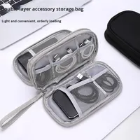 Tas Penyimpanan Kabel Data Multifungsi, Aksesoris Digital, Power Bank, Hard Drive, Penutup Pelindung, Tas Penyimpanan dan Pengorganisasian