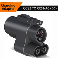 Nouvel adaptateur de charge haute vitesse CCS2 vers CCS1 250A, connecteur EV multi-protection, étanche IP54, 500V-1000V DC, Plug and Play