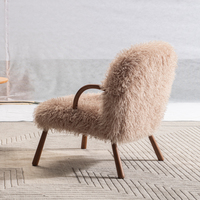 Chaises d'appoint rembourrées pour salon, chaises de salle à manger, style moderne, luxe, fauteuil à bras, fauteuil de salon