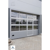 Porte de garage en verre trempé 3c anti-effraction 16X7" 9X7" à vue complète transparente, moderne, pour maison