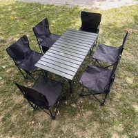 Table pliable en fer ultralégère Portable pour une utilisation en extérieur haute résistance plage pique-nique randonnée Camping sac lesté meubles d'intérieur