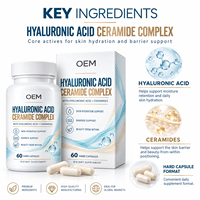 Capsules de Complexe Acide Hyaluronique et Céramide pour une Vie Active – Beauté Intérieure, Soutien de la Barrière Cutanée – OEM ODM Marque Privée Vente en Gros