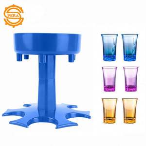 Distributeur et support <span class=keywords><strong>de</strong></span> 6 verres à <span class=keywords><strong>shot</strong></span> – Outils <span class=keywords><strong>de</strong></span> <span class=keywords><strong>jeu</strong></span> pour fêtes, pour whisky, bière, <span class=keywords><strong>alcool</strong></span>, liqueur, vin - Product Image 1
