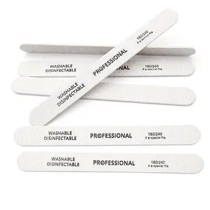 Professional Disposable Wooden Nail Files Double Sided Durable Emery Boards Nail File Private Label For Natural Nails