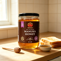 Étiquettes personnalisées imprimées en vinyle pour pots de miel de Manuka, estampage or/argent, autocollant adhésif imperméable de qualité alimentaire, emballage de marque privée