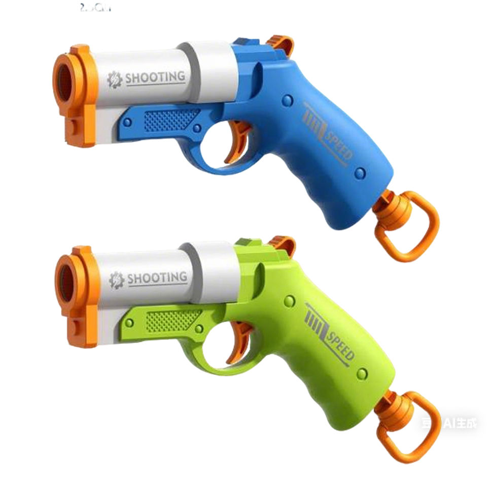 Foam Dart Blaster Soft Bullet Gun Toy with 6 Soft EVA Foam Bullets ...