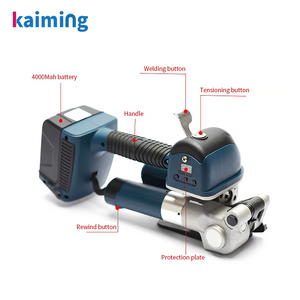DD19 Kablosuz El Tipi Çemberleme Makinesi, 13-19mm PET/PP Bantlar için, Şarj Edilebilir Li-ion Pil ile (2 Pil + Şarj Cihazı) - Product Image 6