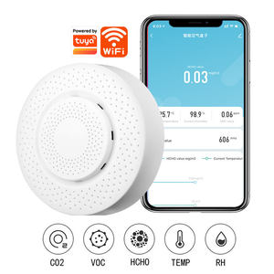 TY-AIR Tuya WiFi เซ็นเซอร์คุณภาพอากาศ กล่องอากาศอัจฉริยะ เครื่องวัด CO2 เฟอร์มาลดีไฮด์ VOC เซ็นเซอร์วัดอุณหภูมิและความชื้นผ่าน Alexa Google - Product Image 2