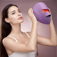 Equipo de Belleza Electrónico Recargable Inalámbrico con Máscara Fotónica para el Cuidado de la Piel, Antiarrugas y Rejuvenecedor