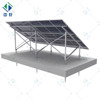 Système de support photovoltaïque en aluminium anodisé haute résistance AL 6005 T5 certifié CE, résistant aux vents de 60 m/s, supports de montage solaire