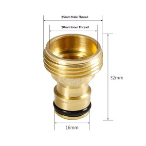 Raccord de <span class=keywords><strong>tuyau</strong></span> en laiton à filetage externe à 6 points, norme BS, pour <span class=keywords><strong>tuyau</strong></span> flexible AT51201, usage domestique et agricole, 3/4'' - Product Image 2