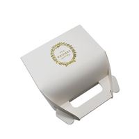 Boîte à dessert jetable personnalisée avec logo, boîte à gâteau