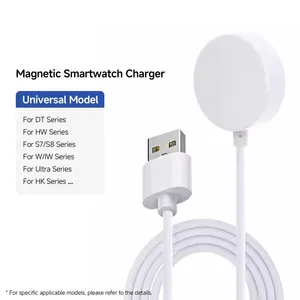 Cable de Carga Magnético de 5V/1A, Cargador Inalámbrico Universal S8 <span class=keywords><strong>Pro</strong></span>/DT3/S8 <span class=keywords><strong>PRO</strong></span> MAX/S7 <span class=keywords><strong>Pro</strong></span>/<span class=keywords><strong>DT7</strong></span>, Positivo para Múltiples Relojes Inteligentes - Product Image 6