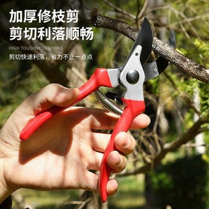 Tijeras de podar con hoja de acero de 55 mm y agarre antideslizante para jardinería y corte de ramas de flores - Product Image 1