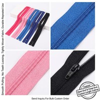 Bobine de fermeture éclair de marque SG en gros # 3- # 10 Fermetures éclair invisibles à glissière autobloquante, à extrémité ouverte, robustes, imperméables, pour sacs et vêtements, sur mesure OEM