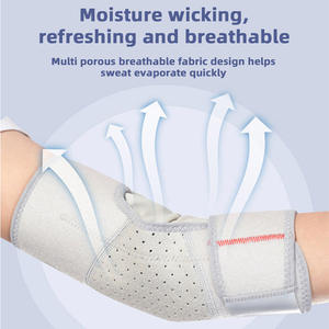 Manchon de compression respirant pour le coude avec pression bidirectionnelle pour le soutien du coude lors du tennis et du fitness - Product Image 6