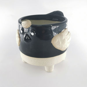 Planteur succulent en céramique émaillée en forme d'oiseau de dessin animé Pot de fleur en forme d'animal mignon <span class=keywords><strong>pour</strong></span> jardin utilisation au sol - Product Image 2