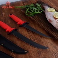 YUEYANG couteau de coupe de poisson professionnel ensemble OEM 7in 9in couteaux de cuisine en acier pour la chasse Camping pêche