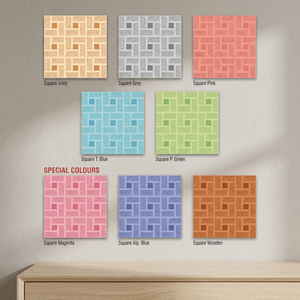Azulejos de Piso de Cerámica Vistaar con Diseño Repujado, Acabado Brillante, Rústico y Rectificado, en Tamaños 12x12, 16x16 y 30x30cm - Product Image 1