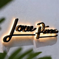 Letrero Luminoso con Letras de Canal LED de Diseño Gratuito, Letrero Personalizado para Publicidad en Interiores y Exteriores, Letrero con Logotipo de Marca 3D en Dorado