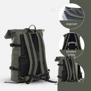 Dây kéo đóng cửa 30L Công suất Oxford CuộN hàng đầu ba lô với USB sạc du lịch máy tính xách tay kinh doanh Ba lô - Product Image 4