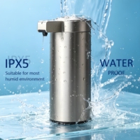 Distributeur automatique de savon liquide intelligent à capteur électrique sans contact en acier inoxydable 304 de luxe, fabriqué en usine OEM
