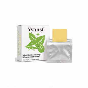 Tiras Orales Calmantes Nocturnas, Extracto Natural de Plantas, Suplemento Dietético, Películas Disolubles Suaves para Calmar la Noche, OEM/ODM - Product Image 1