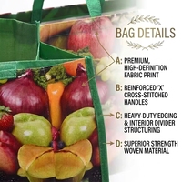 Sac promotionnel recyclable noir réutilisable en non-tissé, sac de courses pour supermarché, sacs fourre-tout en PP non-tissé avec logo imprimé personnalisé