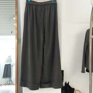 <span class=keywords><strong>Pantaloni</strong></span> Casual a gamba larga estivi rossi Vintage da donna a <span class=keywords><strong>vita</strong></span> <span class=keywords><strong>alta</strong></span> con bottoni con Zip elasticizzati taglia ragazza in Stock - Product Image 2